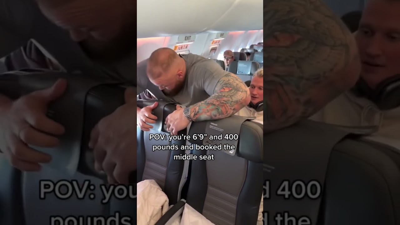 POV: you’re 6’9” 400 pounds and booked the middle seat