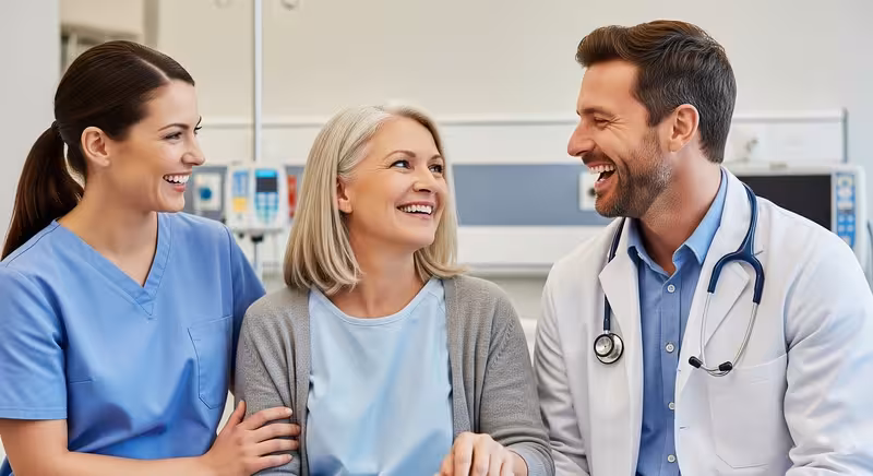 Doctor and patient consultation for Practical directions to Hearing First in Oxford, with best routes and parking guidance...
